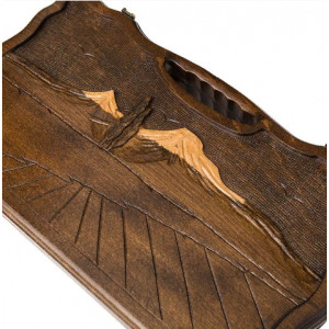 Нарды резные "Арарат" с ручкой 50, Haleyan