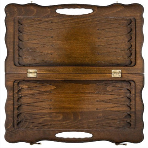 Нарды резные "Арарат" с ручкой 50, Haleyan