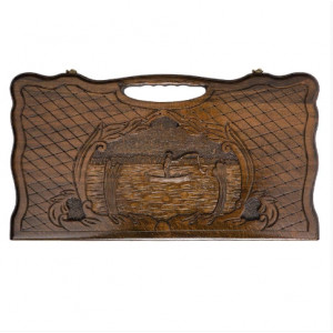 Нарды резные "Рыбак" 50, Haleyan