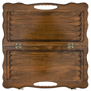 Нарды резные "Лошадь" с ручкой 60, Haleyan