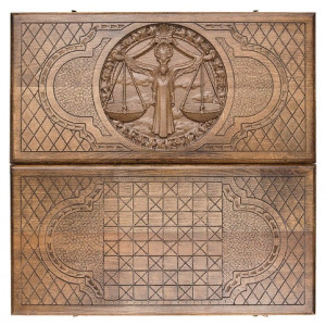 Нарды резные "Зодиак Весы", Ustyan