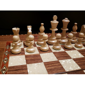 Шахматы - нарды "Гранд 60 см" орех антик