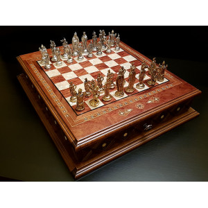 Шахматы подарочные "Аристократ" роза антик