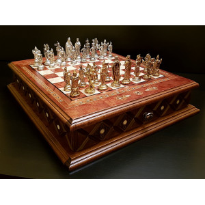 Шахматы подарочные "Аристократ" роза антик