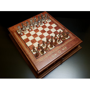 Шахматы подарочные "Аристократ" роза антик