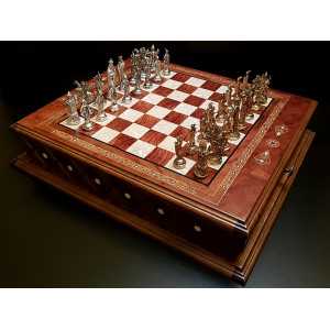 Шахматы подарочные "Аристократ" роза антик