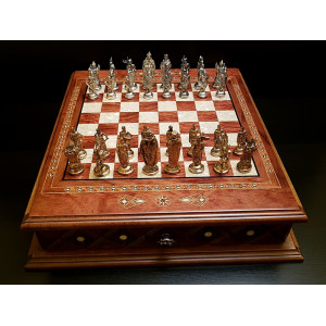 Шахматы подарочные "Аристократ" роза антик