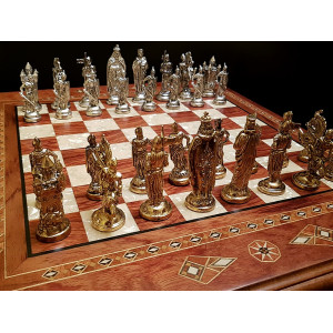 Шахматы подарочные "Аристократ" роза антик