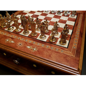 Шахматы подарочные "Аристократ" роза антик