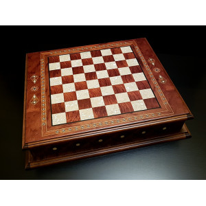 Шахматы подарочные "Аристократ" роза антик