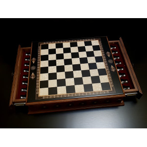 Шахматы подарочные "Аристократ" венге антик