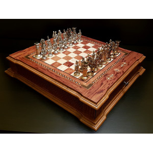 Шахматы подарочные "Цитадель" роза антик