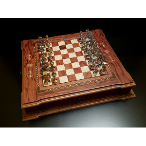 Шахматы подарочные "Цитадель" роза антик