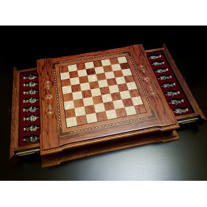 Шахматы подарочные "Цитадель" роза антик