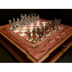 Шахматы подарочные "Цитадель" роза антик
