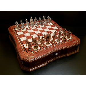 Шахматы "Сражение" роза антик