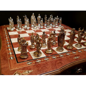 Шахматы "Сражение" роза антик