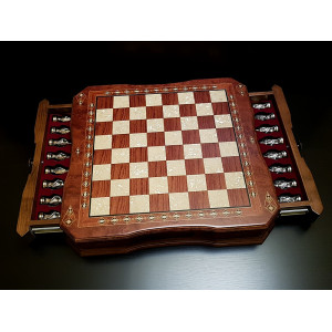 Шахматы "Сражение" роза антик