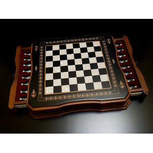 Шахматы "Сражение" венге антик