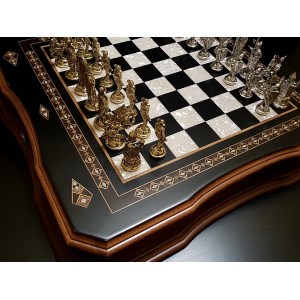 Шахматы "Сражение" венге антик