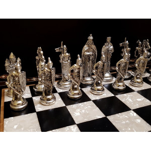 Шахматы "Сражение" венге антик