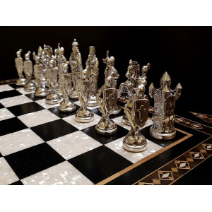 Шахматы "Сражение" венге антик