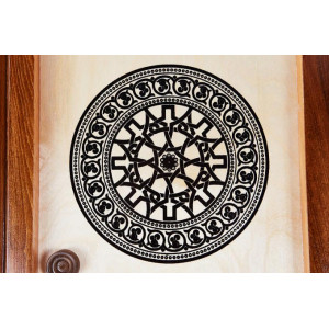 Нарды резные "Всадник" инкрустация 60, Haleyan