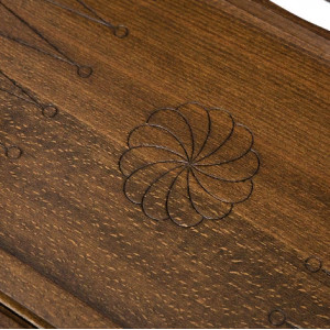 Нарды резные "Кремль" с ручкой 60, Haleyan