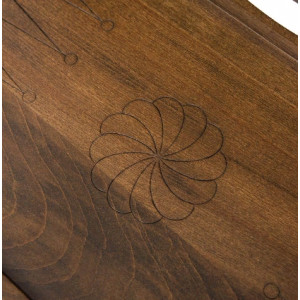 Нарды резные "Охота на медведя" с ручкой 60, Haleyan