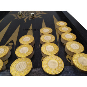 Нарды Гесиона черное золото, большие