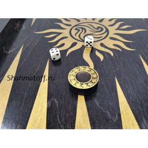 Нарды Гесиона черное золото, большие