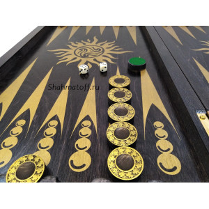 Нарды Гесиона черное золото, большие