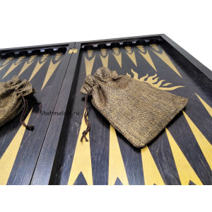 Нарды Гесиона черное золото, большие