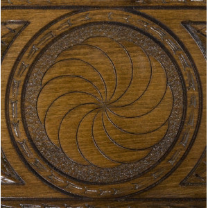 Нарды резные "Бесконечность" с ручкой 30, Haleyan