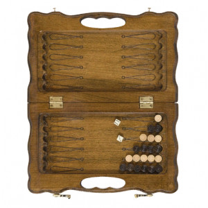 Нарды резные "Бесконечность" с ручкой 30, Haleyan