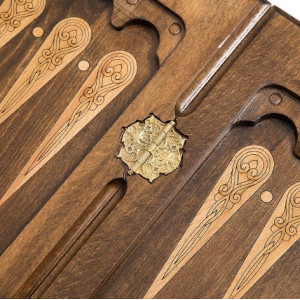 Нарды резные "Волк", Mirzoyan