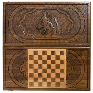 Нарды резные "Волк", Mirzoyan