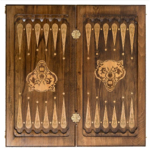 Нарды резные "Волк", Mirzoyan