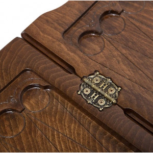 Нарды резные "Паровоз" с ручкой 60, Haleyan