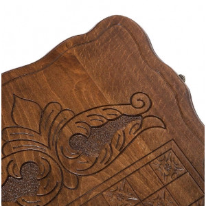 Нарды резные "Паровоз" с ручкой 60, Haleyan