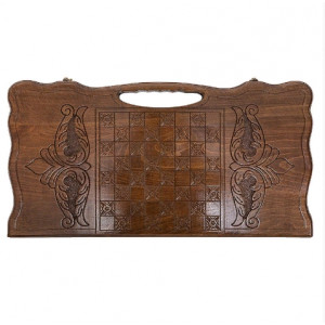 Нарды резные "Паровоз" с ручкой 60, Haleyan