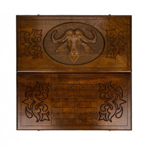 Нарды резные "Африканский Буйвол", Ustyan