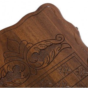 Нарды резные "Корабль-2" с ручкой 60, Haleyan