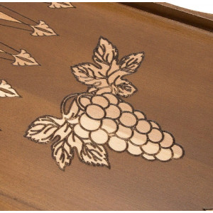 Шахматы + нарды резные "Вардени" 60 с ручкой, Haleyan