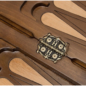 Шахматы + нарды резные "Вардени" 60 с ручкой, Haleyan