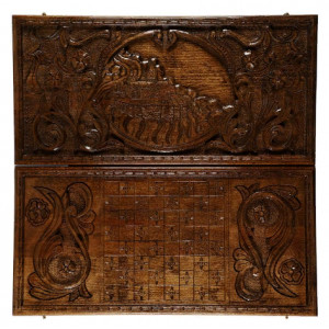 Нарды резные "Монастырь у Арарата", Mkhitaryan