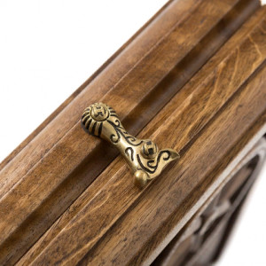 Нарды резные "Орнамент" с цельным рисунком, Haleyan