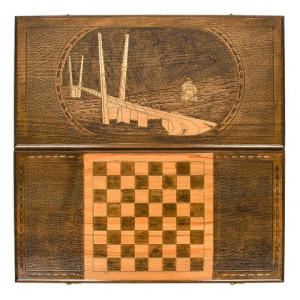 Нарды резные "Мост Русский", Ustyan