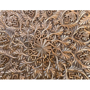 Нарды резные "Орнамент 2" с цельным рисунком, Mkhitaryan