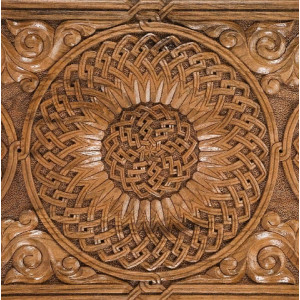 Нарды резные "Сияние 3", Орех, Mkhitaryan